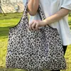 Bolsa de Supermercado Estilo Hong Kong, Bolsa de Tela Ecológica para Compras, Plegable, Portátil, Gran Capacidad, Diseño de Dibujos Animados en Oxford