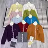 Cardigan de Punto Suave y Sedoso con Encaje Empalmado, Estilo Suave, Nuevo Estilo Otoño e Invierno Francés, Suéter Dulce Elegante con Cuello Redondo para Mujer