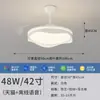 Lámpara de Techo Moderna Minimalista para Sala de Estar, Luz de Ventilador sin Aspas Silencioso de Espectro Completo Invisible, Luz LED Inteligente para Dormitorio con Protección Ocular
