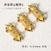 Colgante de Cruz Vajra de Cobre Chapado en Oro con Agujero Pasante Cuentas Sueltas y Cuentas Espaciadoras Accesorios para Pulseras DIY