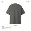 Camiseta Estampada de Algodão Puro Pesado Cor Escura Americana High Street Manga Curta para Homens e Mulheres Verão Solta Tendência Marca Atacado Transfronteiriço 250g