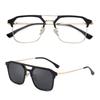 El juego de gafas TP1026 se puede equipar con gafas magnéticas para miopía, gafas de sol polarizadas de doble haz dos en uno para hombres, montura especial para gafas de conducción.