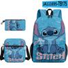 Produto Transfronteiriço 3D Novo: Conjunto de Três Peças com Mochila Estampada de Desenho Animado, Mochila Escolar e Estojo para Estudantes do Ensino Fundamental e Médio