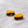 Accesorios de Fotografía Hamburguesa Simulada Papas Fritas Pan Juguete Alimentario Modelo Adornos Joyería de Resina Hecha a Mano DIY Colgante Venta al por Mayor