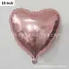 Globos de Papel de Aluminio en Forma de Corazón de 18 Pulgadas Transfronterizos Suministros de Decoración para Bodas San Valentín Globos en Forma de Corazón Habitación de Boda Fabricante Venta al por Mayor