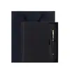 Cuaderno de cuero suave de sarga tamaño A5 transfronterizo, bloc de notas de oficina de negocios personalizado, cuaderno de regalo escolar y para empresa