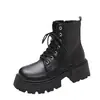 Botines Martin de Suela Gruesa Estilo Retro Británico para Mujer 2026 Nuevo Estilo Otoño/Invierno con Forro de Terciopelo Espeso Versátiles de Moda Botines Zapatos para Mujer