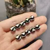 Cuentas Redondas de 8 mm [Grado A] Diente de Tigre Ojo Triple Patrón de Agua Cuentas Dzi Pasta Weathered Accesorios para Pulseras Collares Hechos a Mano DIY