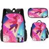 Mochila Escolar de Deformación Juvenil Nueva de Turning Red, Estudiante de Primaria y Secundaria, Mochila de Tres Piezas Periférica de Película de Anime