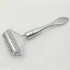 Varilla de Masaje Facial con Microagujas de Aleación de Zinc, Varilla Cuchara para Crema, Cuchara Rodillo de Microagujas, Dispositivo Especial para Introducción Facial y Adelgazamiento Facial