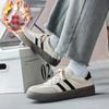 Zapatos de Entrenamiento Alemanes de Estilo Nuevo de Invierno con Forro de Felpa para Hombre, Modernos y Versátiles, Zapatillas de Estudiante a la Moda, Zapatos Deportivos Casuales de Cuero