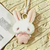 Nuevo Lindo Adorable Conejo de Peluche a Cuadros Colgante para Bolso Llavero Broche DIY Venta al por Mayor en Stock