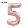 Novo Balão Digital Grande de 40 polegadas Versão Americana 0-9 Imitação de Alumínio Americano Balão para Arranjo de Festa de Aniversário Festa de Balões