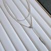Plata de Ley S925 3mm Blanco Cálido Perla Baby Shijia Serpiente Espiritual Este Año Collar Largo Año Nuevo Cadena de Lana de Alta Gama
