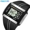 Reloj electrónico clásico vintage SYNOKE luminoso impermeable Deportivo para hombre cuadrado clásico reloj para estudiante