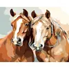 Pintura al Óleo Digital DIY de Coloreado de Ola Transfronteriza Gato Lector de Color Claro Pintura Directa Enmarcada Caballo Ozon Pintura Decorativa