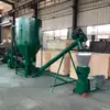 Linha de Produção de Granulação por Trituração e Mistura de Capim Alfafa, Máquina de Ração para Porcos, Gado e Ovelhas, Granulador Extrusor para Ração Animal