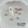 Nueva Venta Caliente Serie Navideña Accesorios de Aleación para Uñas Atmósfera Navideña Alta Textura Color Campana Accesorios para Uñas