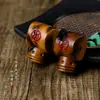 Madera de Azufaifo Tallada por Rayo Natural Bolsa Tai Chi Bagua Colgante DIY de Tres Piezas Accesorio Pulsera Cuentas Espaciadoras Joyería