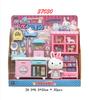 Serie Conejo Rosa de una palabra Refrigerador de Princesa Traje Lavadora de Cocina Caja Registradora Sonajero Juguetes de Juego para Niña