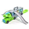 Camión contenedor catapulta de deformación de dinosaurio camión proyecto almacenamiento coche pista coche juguetes para niños venta al por mayor