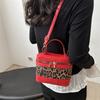 Design de Nicho 2026 Verão Novo Estilo de Ponta Cilíndrico Patchwork Color-Blocking Fashionável Versátil Bolsa de Ombro Transversal
