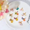 Venta Caliente Transfronteriza Pequeños Accesorios Frescos de Animales Pulsera con Cuentas Abeja Inglesa Margarita Llavero Colgante para Bolsa Mayoreo