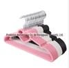 Cabide de plástico rosa em formato de coração para meninas, cabide de roupas Lolita, cabide antiderrapante para dormitório estudantil