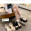 Sapatos JK Estilo Japonês Doce Cool Mary Jane Pequenos Sapatos de Couro para Mulheres Outono 2025 Novo Estilo College Sapato Único com Laço