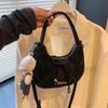 Bolso de mano para mujer, de color liso, de gran capacidad, con lazo, a la moda, combinable con todo, para el verano de 2025