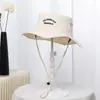 Chapéu de Pescador de Verão Personalizado, Chapéu de Montanhismo Respirável Estilo Camping ao Ar Livre, Chapéu de Pesca de Aba Larga para Viagem com Proteção Solar e Sombra para Homens e Mulheres