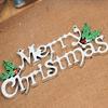Suprimentos para Decoração de Natal 14-60cm Placas com Letras em Inglês Letras para Árvore de Natal Placas Decorativas Criativas Enfeites Pendurados Atacado