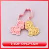 Molde para Galletas Serie Animales de Granja Cerdo y Cordero Molde para Galletas Dibujos Animados 3D Galletas Impresas Simuladas DIY