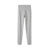 Leggings Térmicos de Algodón Puro Grado A de Cintura Alta para Mujer, Corte Ajustado, Pantalones Finos Cepillados de Capa Base para Otoño e Invierno