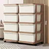 Organizador de almacenamiento de juguetes para niños, estante de almacenamiento de plástico multicapa para el hogar, caja de almacenamiento gruesa y duradera para snacks y ropa