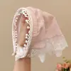 Lenço de Cabeça Triangular de Renda Francesa, Faixa de Cabelo Infantil Estilo Pastoral, Aro de Cabelo para Uso Diário, Presilha de Cabelo para Foto de Viagem, Acessório de Cabelo