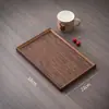 Hogar Simple Tejido de Bambú Imitación Bandeja Redonda de Almacenamiento Oficina Té de Preparación en Seco Gongfu Set de Té Accesorios Dao Bandeja de Bambú