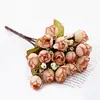 Flor artificial de mini rosa decoración de boda flor que sostiene la novia accesorios para sesión de fotos en estudio Capullo de flor flor falsa transfronterizo
