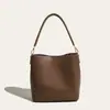 Bolsa de Balde de Água Transfronteiriça Moda Simples Feminina Casual Versátil Grande Capacidade para o Dia a Dia Bolsa de Ombro Única Atacado de Comércio Exterior Bolsa Personalizada