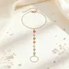 Pulseira Popular Quadrada de Zircônia Colorida Flor de Dedo Tendência Simples Europeia e Americana Transfronteiriça Amazon Personalizada