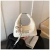 Bolsa Pequena Texturizada Feminina 2026 Nova Chegada Primavera Nicho Alta Aparência Elegante Bolsa Quadrada Pequena de Mão Bolsa de Ombro Transversal