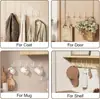 Gancho de pared grande de alta resistencia, gancho para toallas para colgar toallas, abrigos, batas, gancho de pared para baño, cocina y puertas