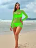 Lencería Sexy de Estilo Europeo y Americano para Mujer, Vestido Bodycon Transparente de Malla Jacquard con Mangas Largas Caladas K218