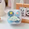 Huevo de Belleza No Absorbe Polvo, Esponja para Cushion Húmedo y Seco, Huevo de Maquillaje, Maquillaje Facial, Base de Maquillaje Súper Suave, Caja de Almacenamiento de Dibujos Animados