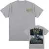 Tour Cordero de Dios 2025 Nueva Camiseta Camiseta con Estampado Espiritual de Banda Manga Corta Algodón Camiseta para Hombre Hip Hop Estilo Callejero
