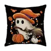 Fronhas de Halloween Mais Vendidas da Amazon, Decorações de Feriado, Capas de Almofada de Tecido para Casa, Fronhas Personalizadas Transfronteiriças