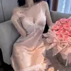 Lencería sexy de Amigo Naranja, camisón sexy con tiras de mariposa para mujer, estilo puro deseo de verano con copas, ropa de casa de satén