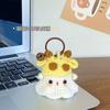 DIY Halloween Dress-up Pequeno Fantasma Pingente Tecido à Mão Bolsa Acabada Acessórios Bonito Casal Namorada Chaveiro