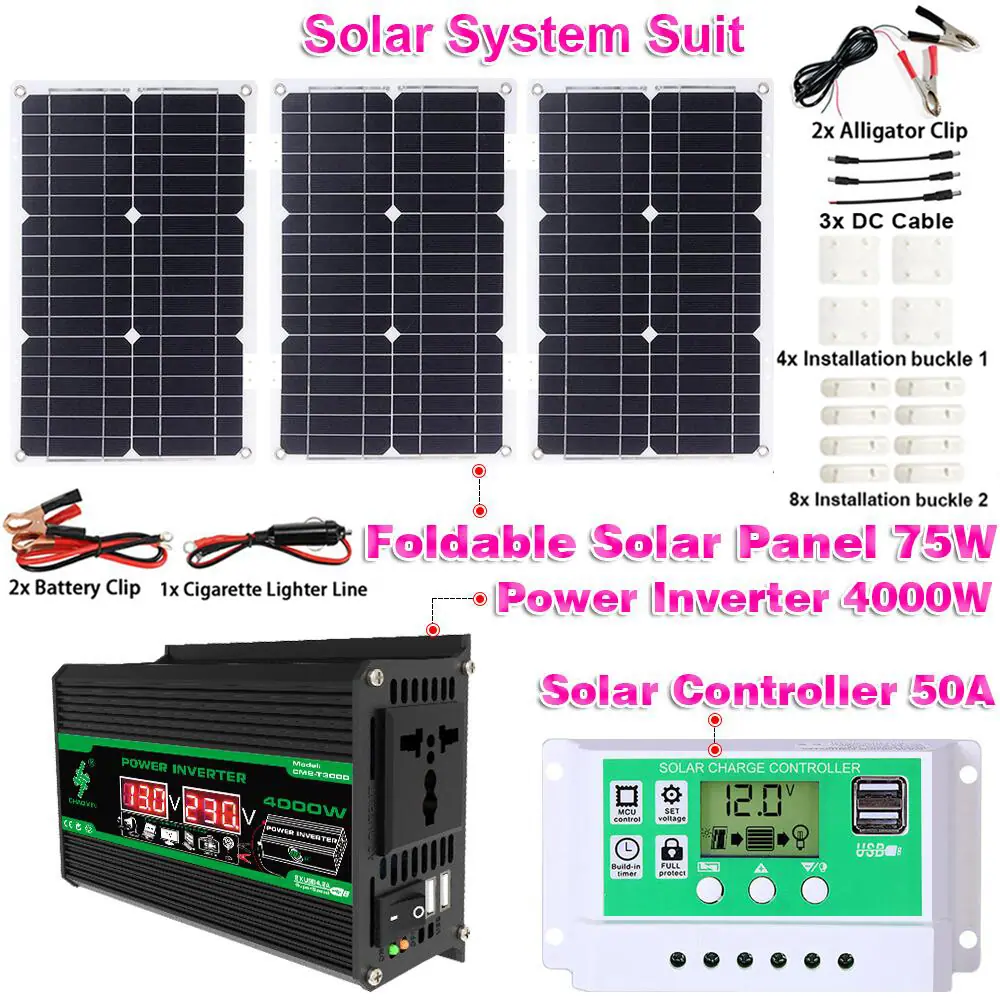 solar system CM-T2B2+75W+GR50A
