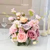 Flores Artificiales Adornos para Casa de Huéspedes Hotel Mesa de Café Sala de Estar Mesa de Comedor Flores Reuniones de Negocios Salones Lugares para Banquetes Decoraciones de Eventos